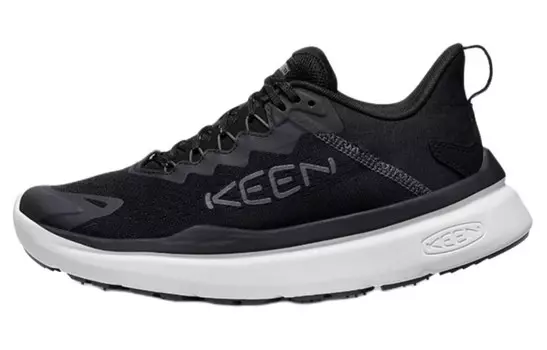 Кроссовки KEEN Lifestyle Shoes Women's Low-top Black/Starlight White, черный