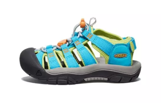 Кроссовки KEEN Newport Boundless Kids Outdoor Shoes PS Low-top Eveblue/Techgreen/Iolite, зеленый