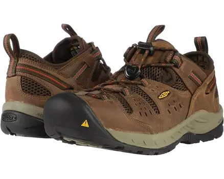 Кроссовки KEEN Utility Atlanta Cool II (Steel Toe), цвет Shitake/Rust