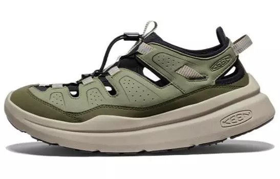 Кроссовки KEEN WK450 Lifestyle Shoes Men Low-top Neutral Olive/Medium Olive/Light Bone/Black, черный