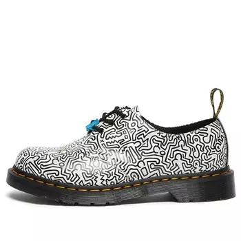 Кроссовки keith haring 1461 printed 'black white' Dr. Martens, черный