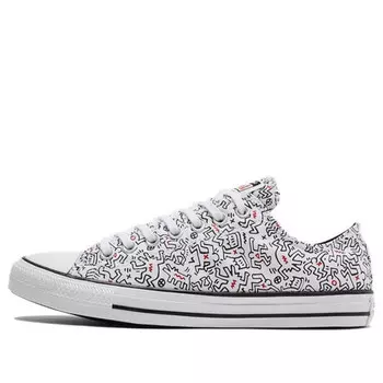 Кроссовки keith haring x chuck taylor all star low 'dancing figures allover print' Converse, белый