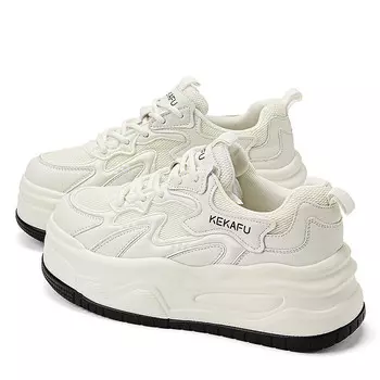 Кроссовки KEKAFU Chunky Sneakers Women's Low-top, бежевый