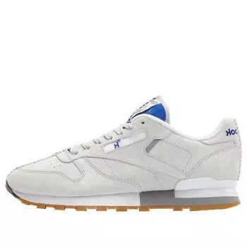 Кроссовки kendrick lamar x classic leather 'skull grey' Reebok, серый