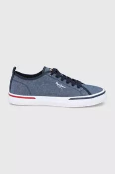 Кроссовки Kenton Smart 22 из шамбре Pepe Jeans, синий