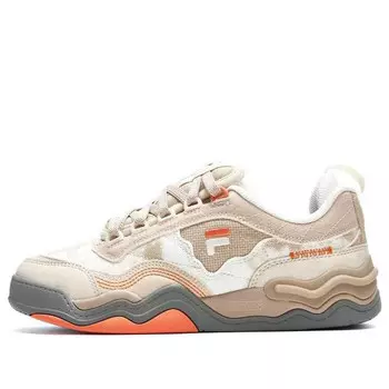 Кроссовки kick sneakers 'brown white orange' Fila Fusion, коричневый