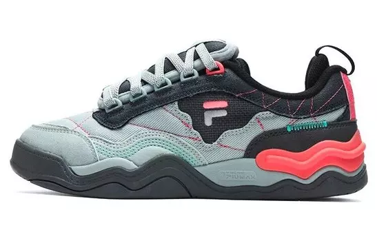 Кроссовки KICK Wave Bottom, обувь для скейтбординга, женские, низкие, серые/синие Fila Fusion