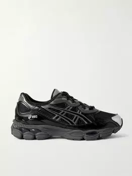 Кроссовки Kicki GEL-NYC из кожи и сетки Asics, черный