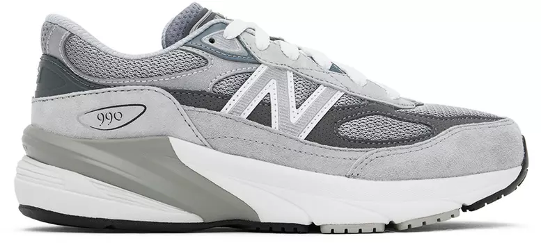 Кроссовки Kids Grey FuelCell 990v6 Big Kids New Balance