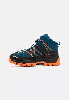 Кроссовки KIDS RIGEL MID WP UNISEX CMP, цвет bluesteel/flame