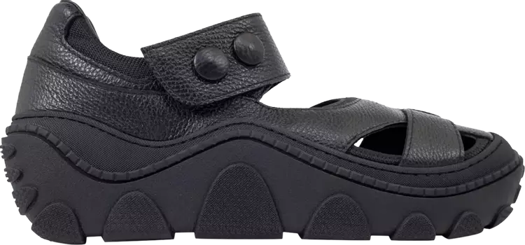 Кроссовки Kiko Kostadinov Hybrid Sandal 'Black Soot', черный