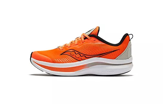 Кроссовки Kinvara 14 Kids Детские низкие оранжево-серые Saucony, серый