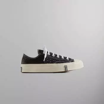 Кроссовки Kith for Converse Chuck Taylor All Star 1970 Ox, цвет Black/Egret/White Box