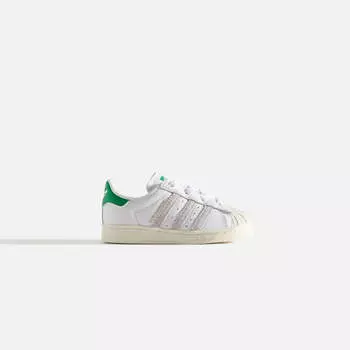 Кроссовки Kith Kids Classics for adidas Originals TD Superstar, цвет White/Fairway Green