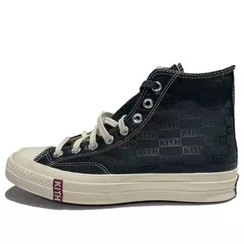 Кроссовки kith x chuck 70 high 'black monogram' Converse, черный