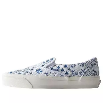 Кроссовки kith x og classic slip-on lx 'azulejo tile' Vans, синий