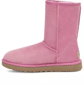 Кроссовки классические короткие ii boot уютные оставайтесь теплыми розовые красные с флисовой подкладкой Ugg, красный
