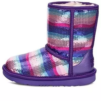 Кроссовки классические короткие ii радужные Ugg, фиолетовый