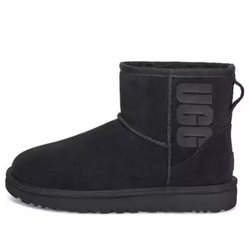 Кроссовки классические мини резиновые логотип Ugg, черный