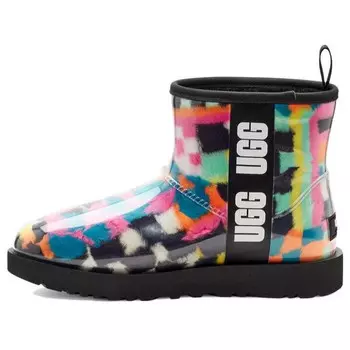 Кроссовки классические прозрачные мини-ботинки в клетку Ugg, мульитколор