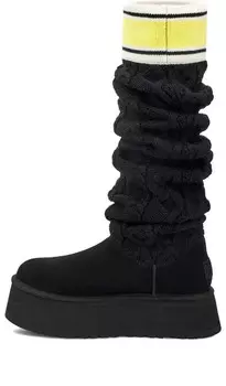 Кроссовки классические свитер буква высота 2см Ugg, черный