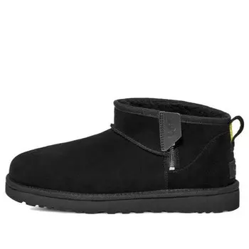 Кроссовки классические ультра мини на молнии Ugg, черный