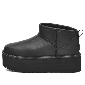 Кроссовки классические ультра мини на платформе Ugg, черный