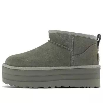 Кроссовки классические ультра мини платформа Ugg, зеленый