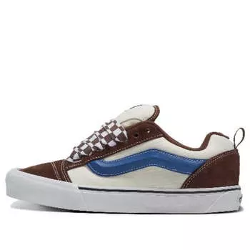 Кроссовки knu skool 'brown beige blue' Vans, коричневый