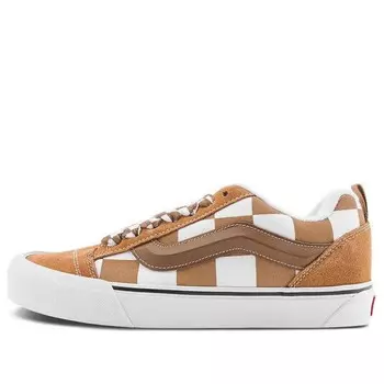 Кроссовки knu skool 'mega check brown' Vans, коричневый
