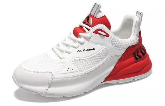 Кроссовки KOLUMB Casual Shoes Men Low-Top, белый/синий