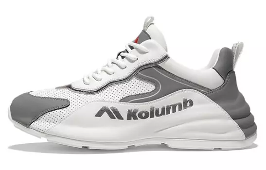 Кроссовки KOLUMB Casual Shoes Men Low-Top, цвет White Gray