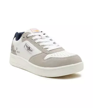 Кроссовки кожаные Aeronautica Militare, бежевый