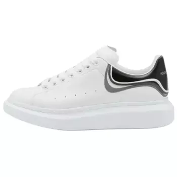 Кроссовки кожаные Alexander Mcqueen, белый / серый