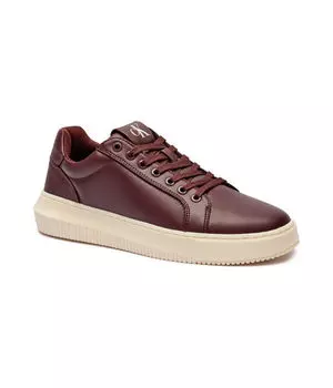 Кроссовки кожаные Calvin Klein Jeans, бургундия