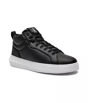 Кроссовки кожаные Calvin Klein Jeans массивные, черный