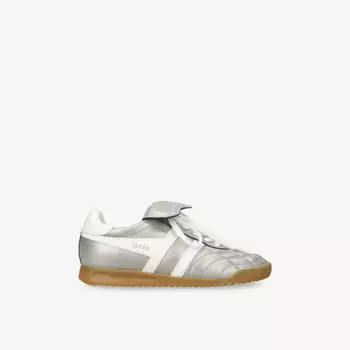 Кроссовки кожаные Gola Stadium, серебряный