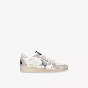 Кроссовки кожаные Golden Goose Ball Star, белый / розовый