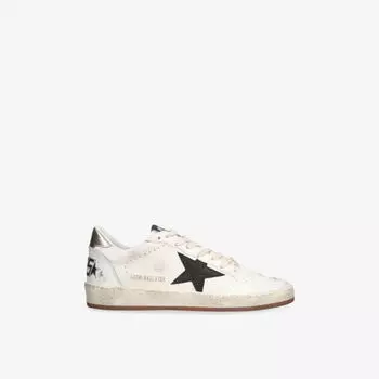 Кроссовки кожаные Golden Goose Ball-Star с низким верхом, белый