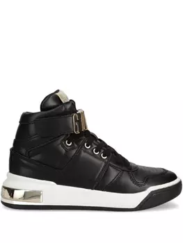 Кроссовки кожаные GUESS USA, черный