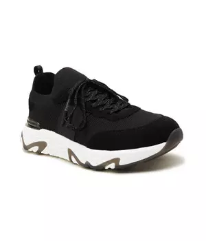 Кроссовки кожаные Karl Lagerfeld Blaze Monogram, черный