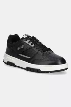 Кроссовки кожаные MSGM Msgm, черный