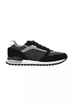 Кроссовки кожаные мужские BOSS, цвет 010 Charcoal