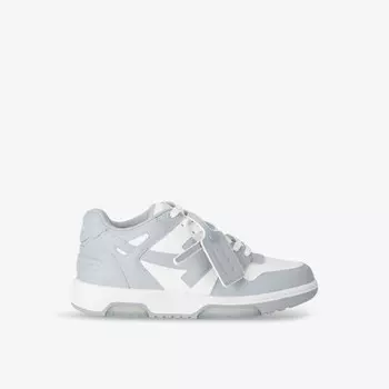 Кроссовки кожаные низкие для выхода из офиса Off-White C/O Virgil Abloh, серый