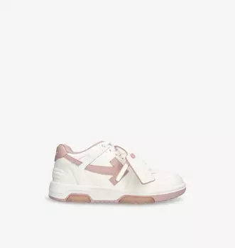 Кроссовки кожаные низкие для выхода из офиса Off-White C/O Virgil Abloh, розовый