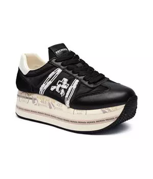 Кроссовки кожаные Premiata Beth, черный