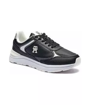 Кроссовки кожаные Tommy Hilfiger, черный / белый