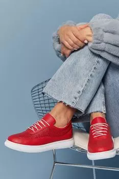 Кроссовки - Красный - Плоские Hoti, красный