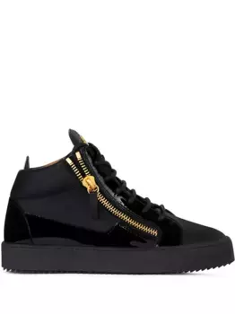 Кроссовки Kriss на шнуровке Giuseppe Zanotti, черный