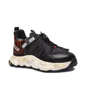 Кроссовки кроссоверы 374 с добавлением кожи Premiata, черный